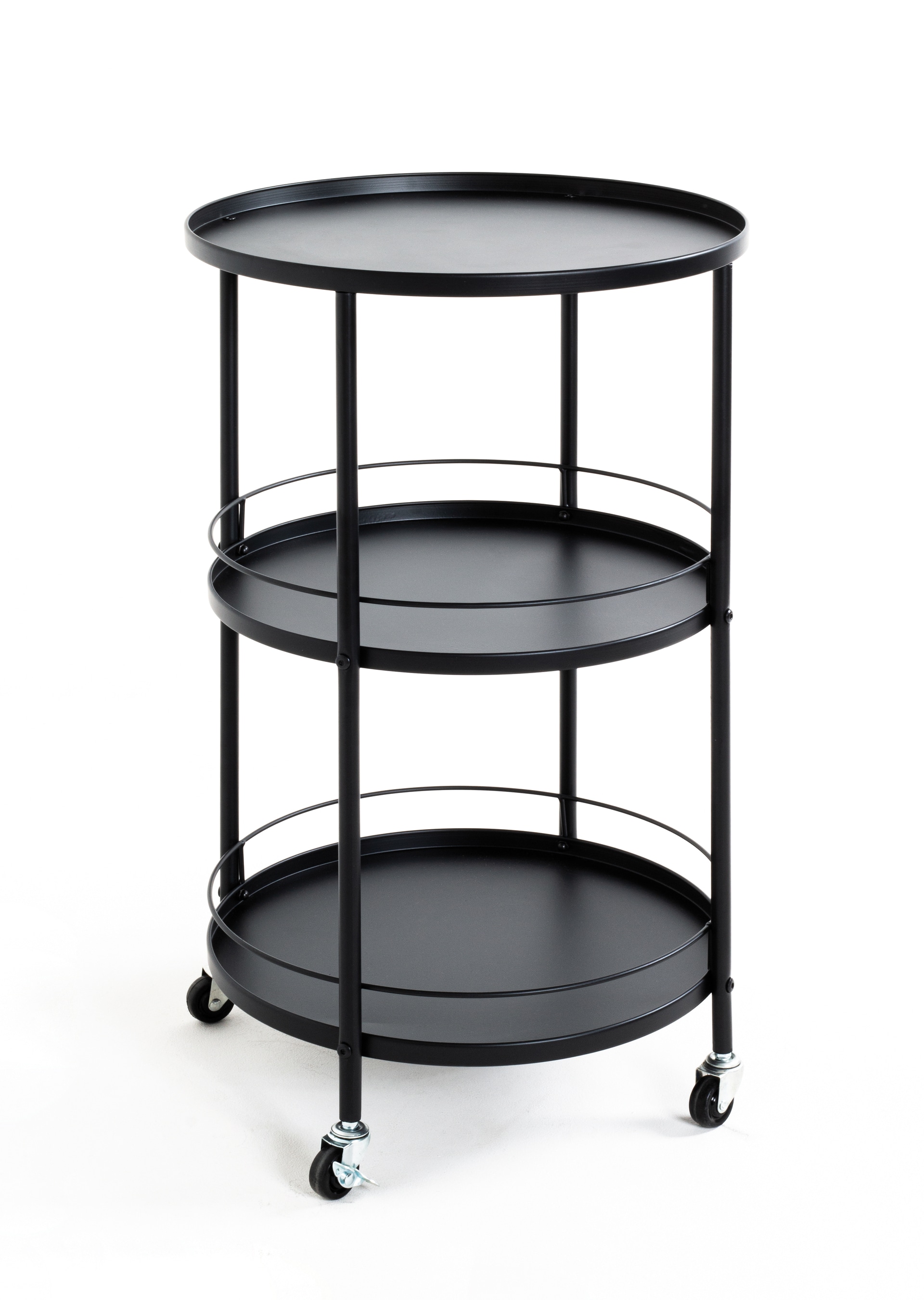 Servierwagen 45 x 75 cm schwarz