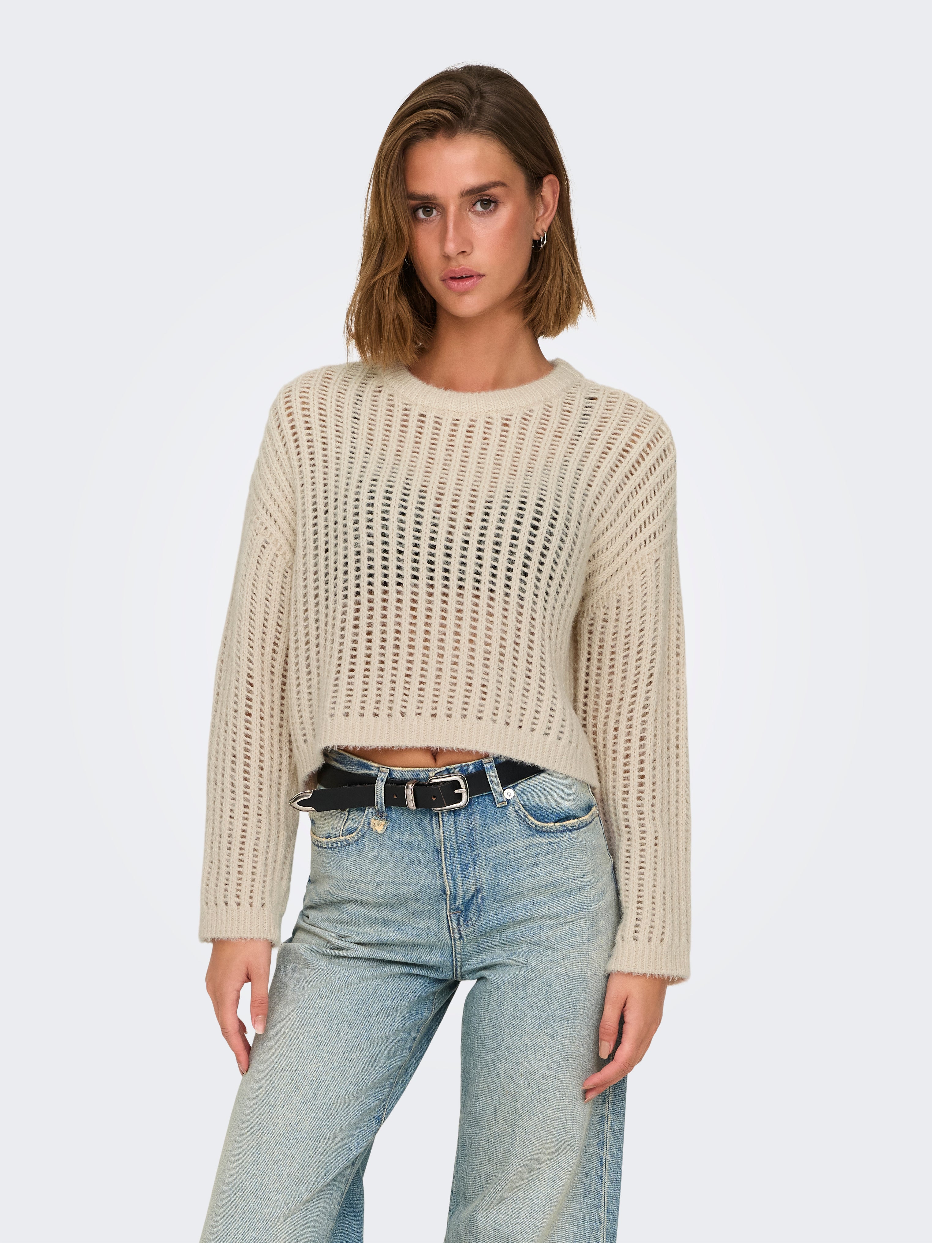 ONLMAJA Strickpullover Whitecap Gray