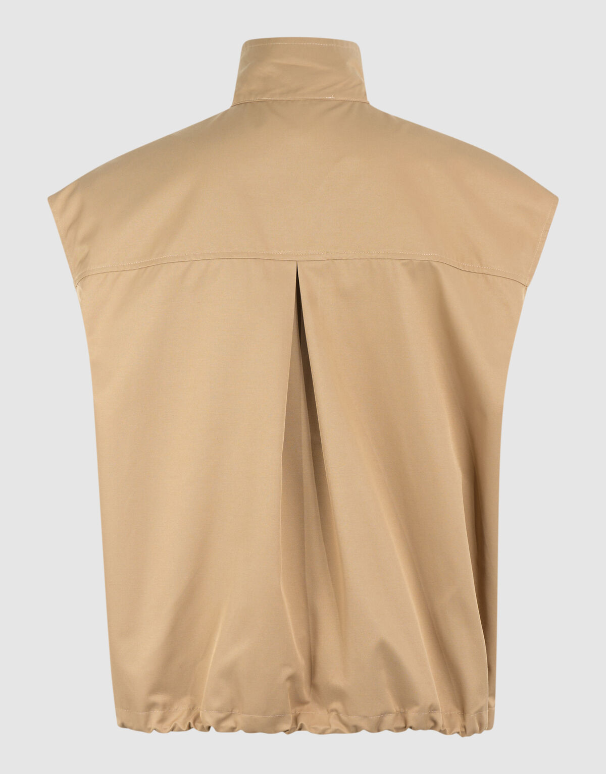 Eyelet Sleeveless Jack Camel