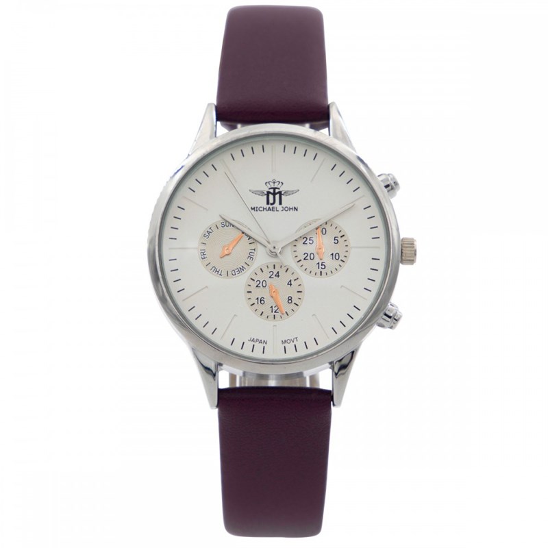 Montre Femme M. JOHN bracelet Cuir Violet