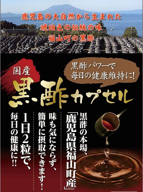 FINE JAPAN - Zwarte azijncapsules