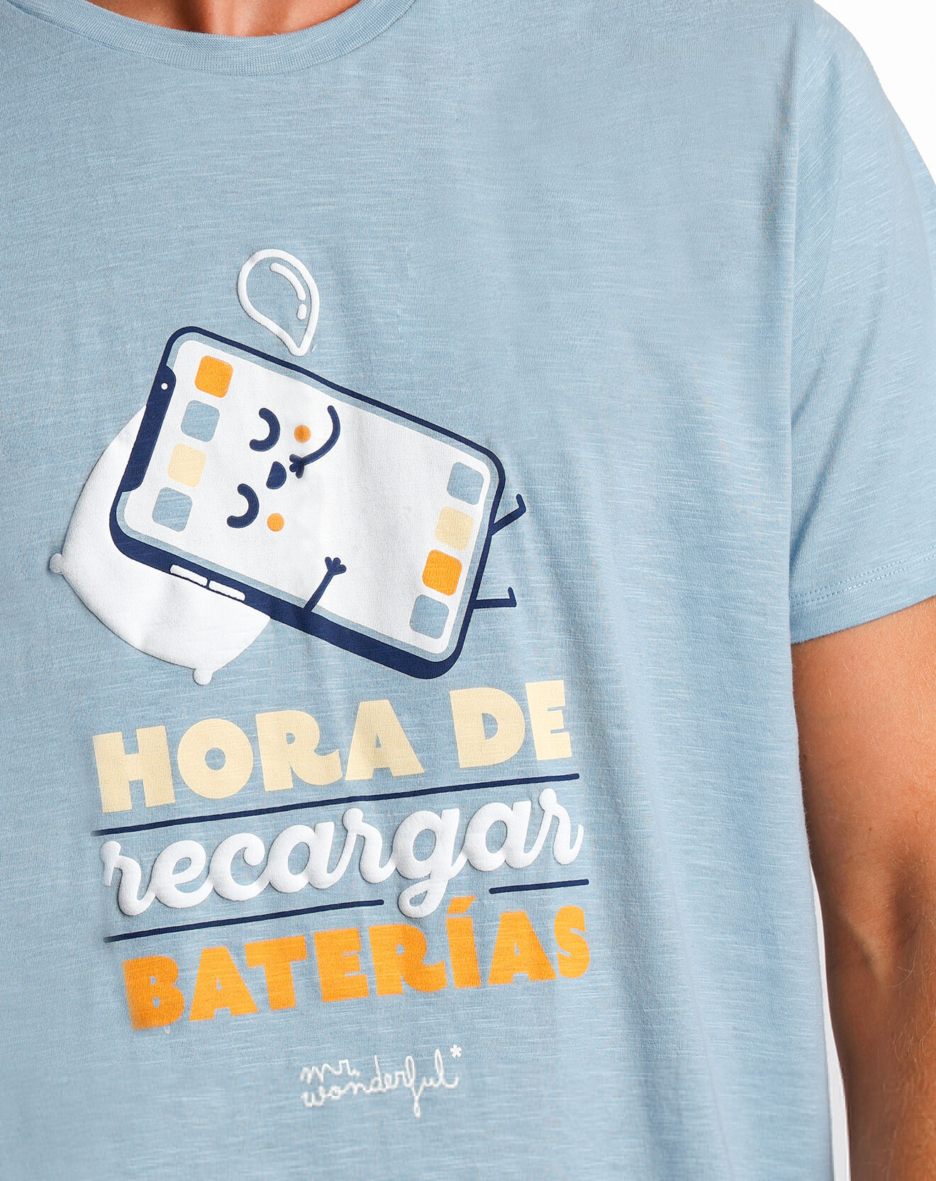 Mr Wonderful Pyjama T-Shirt & Short Quentin bleu