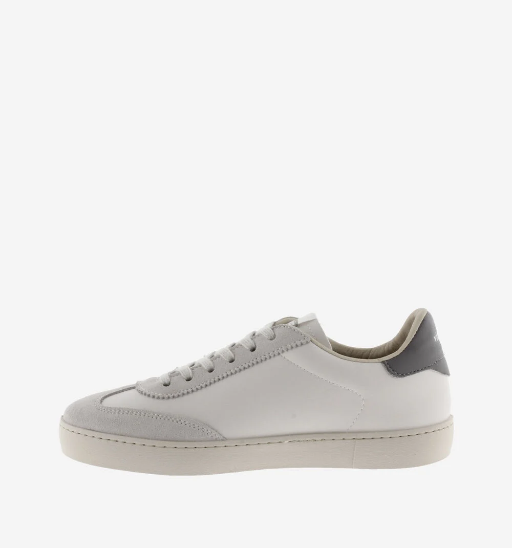 BERLÍN CYCLISTE EFFET CUIR & CUIR FENDU Baskets homme et femme de cyclisme GRIS