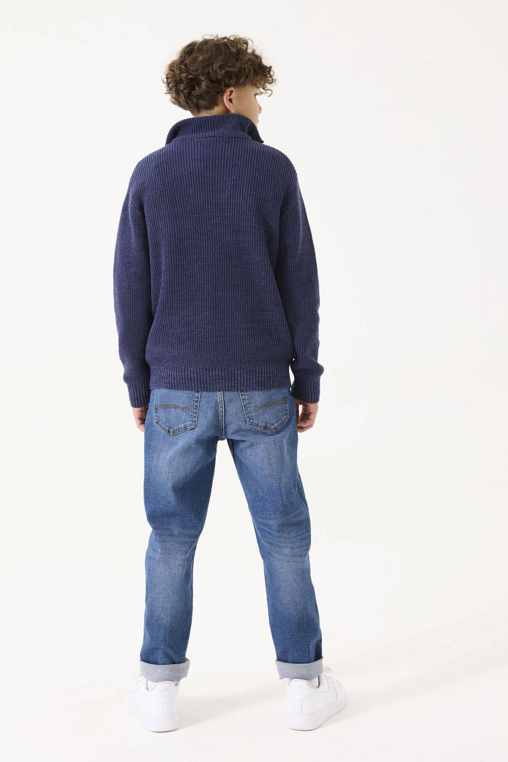 Garcia gebreide trui blauw