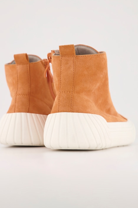 Caprice Leder-Sneaker, hoher Schaft, Zipper, Komfortweite