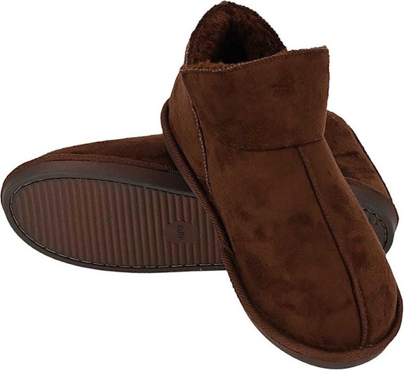 Apollo - Sloffen Heren - Bruin - Suede - 1 Paar Pantoffels