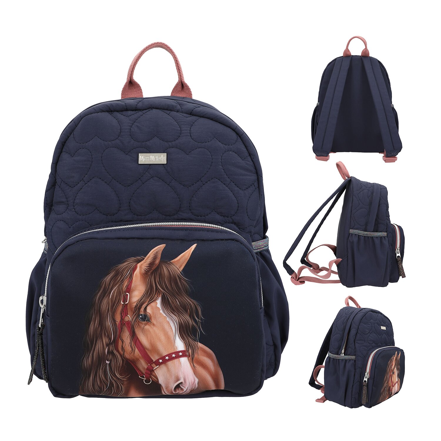 Miss Melody Rucksack mit Herzsteppung