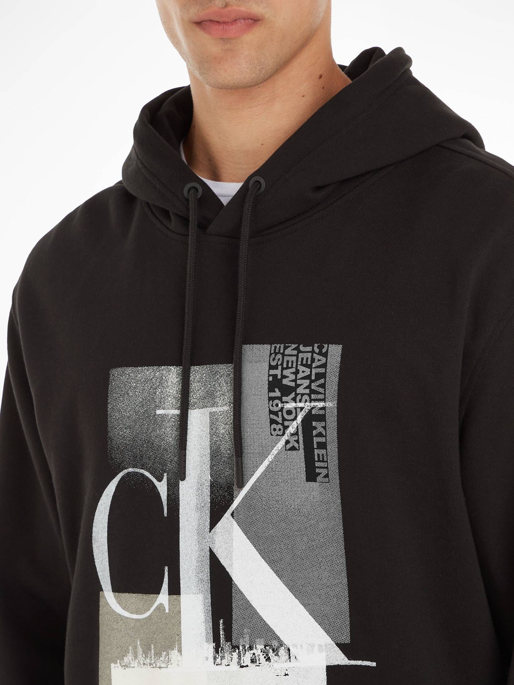 CALVIN KLEIN JEANS| Herren Hoodie CONNECTED LAYER LANDSCAPE