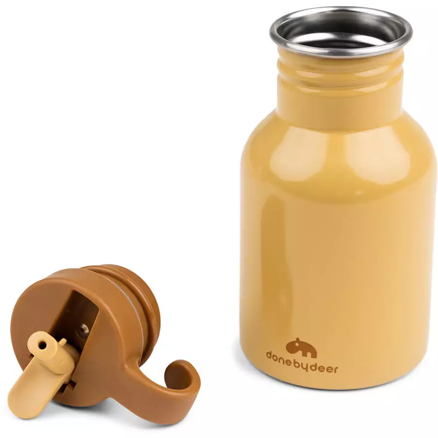 Done by Deer™ Trinkflasche Edelstahl, Raffi Senfgelb
