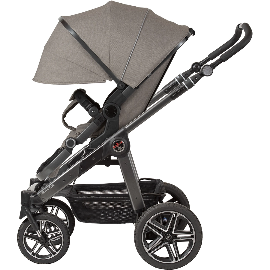 Hartan Kinderwagen Racer GTX Casual Collection classy dots (906) Gestellfarbe platin