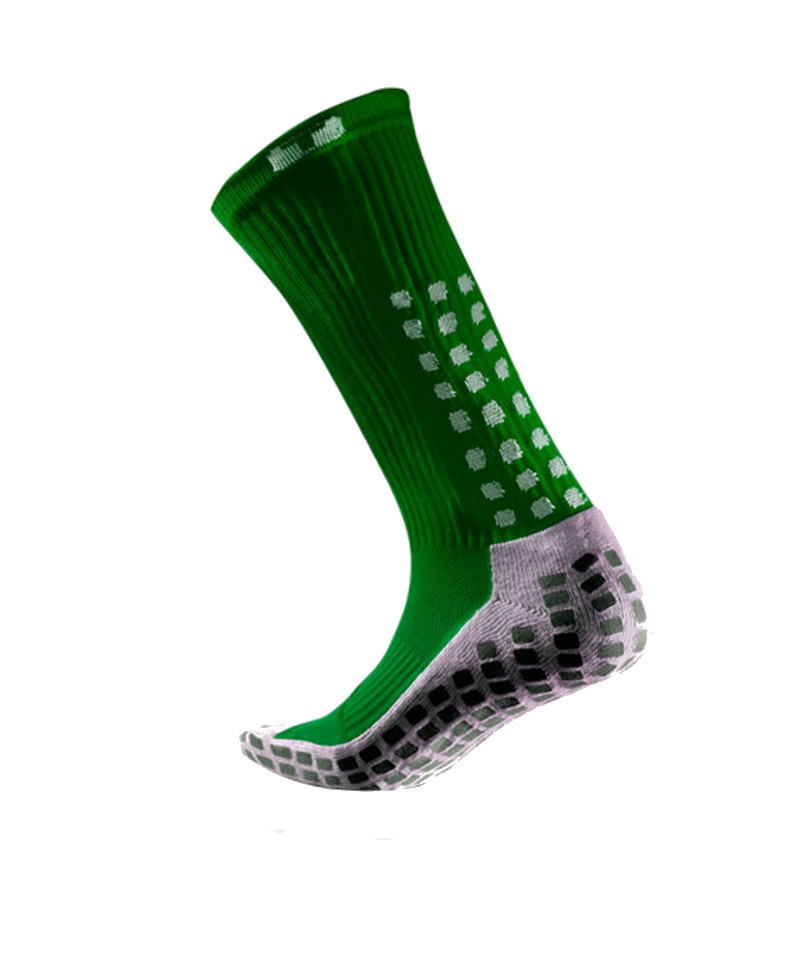 TruSox Mid Calf Cushion Socken Grün Weiss
