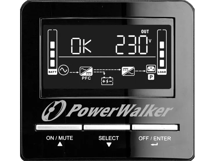 PowerWalker VI 1100 CW, Interaktivt indgangsstik, 1,1 kVA, 770 W, Sine, 162 V, 290 V