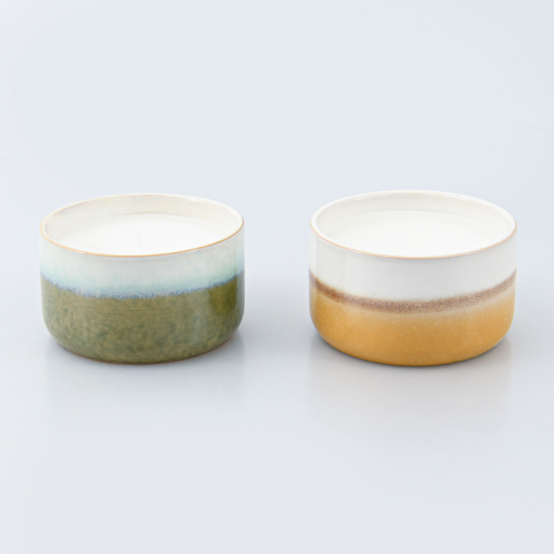 Bougie en pot céramique
