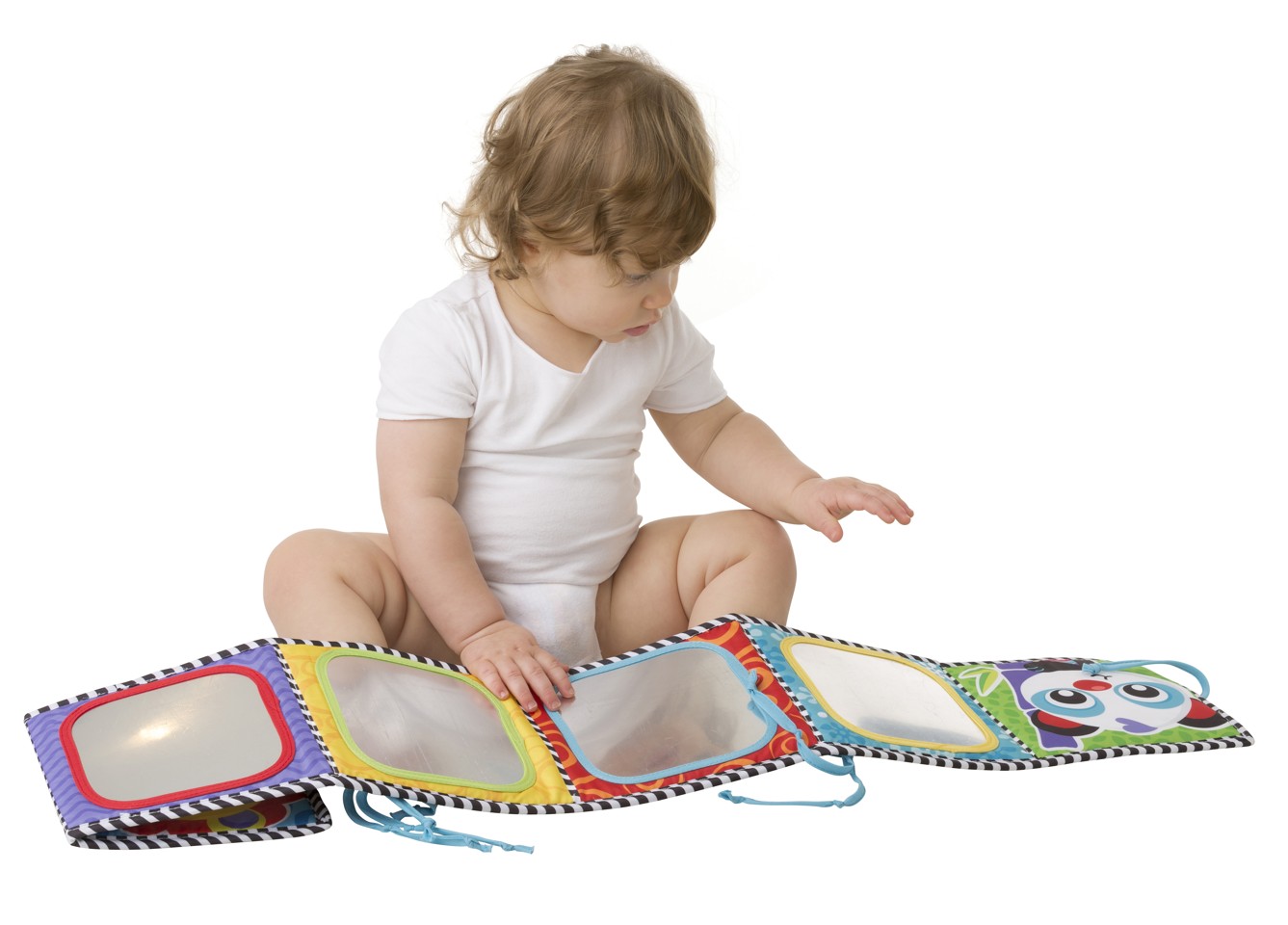 Playgro - Tummy Time vendbar bog m/spejl (60-1-0186971)