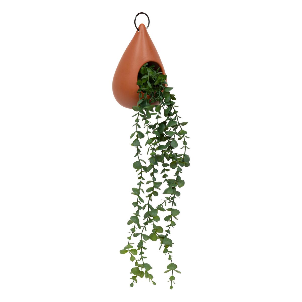 PLANTE A SUSPENDRE BE VINTAGE POT GOUTTE CERAMIQUE H.60CM