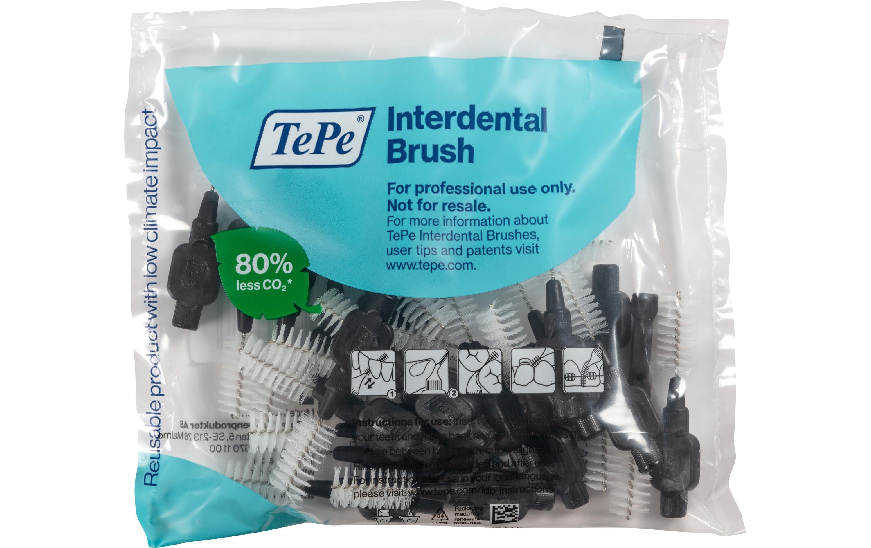 Interdentalbürsten Original SchwarzKleine Bürste mit soften Borsten