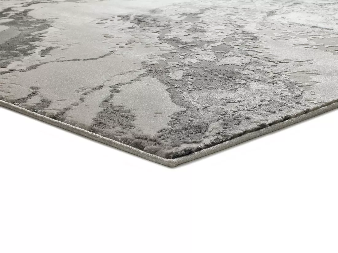 Tapis intérieur - abstrait - gris - 140 x 200 cm - AGATA