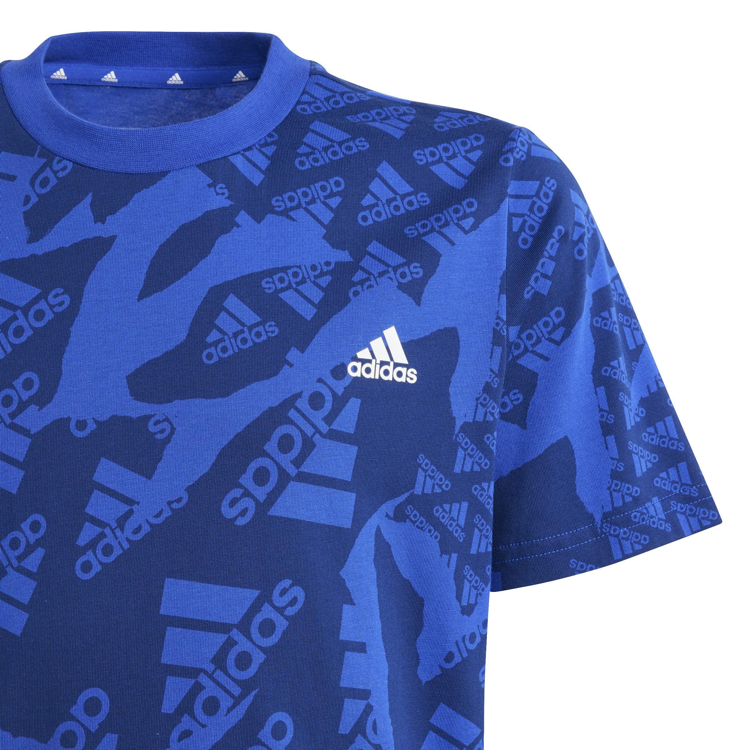 adidas Essentials Allover Print T-Shirt Junior Boys