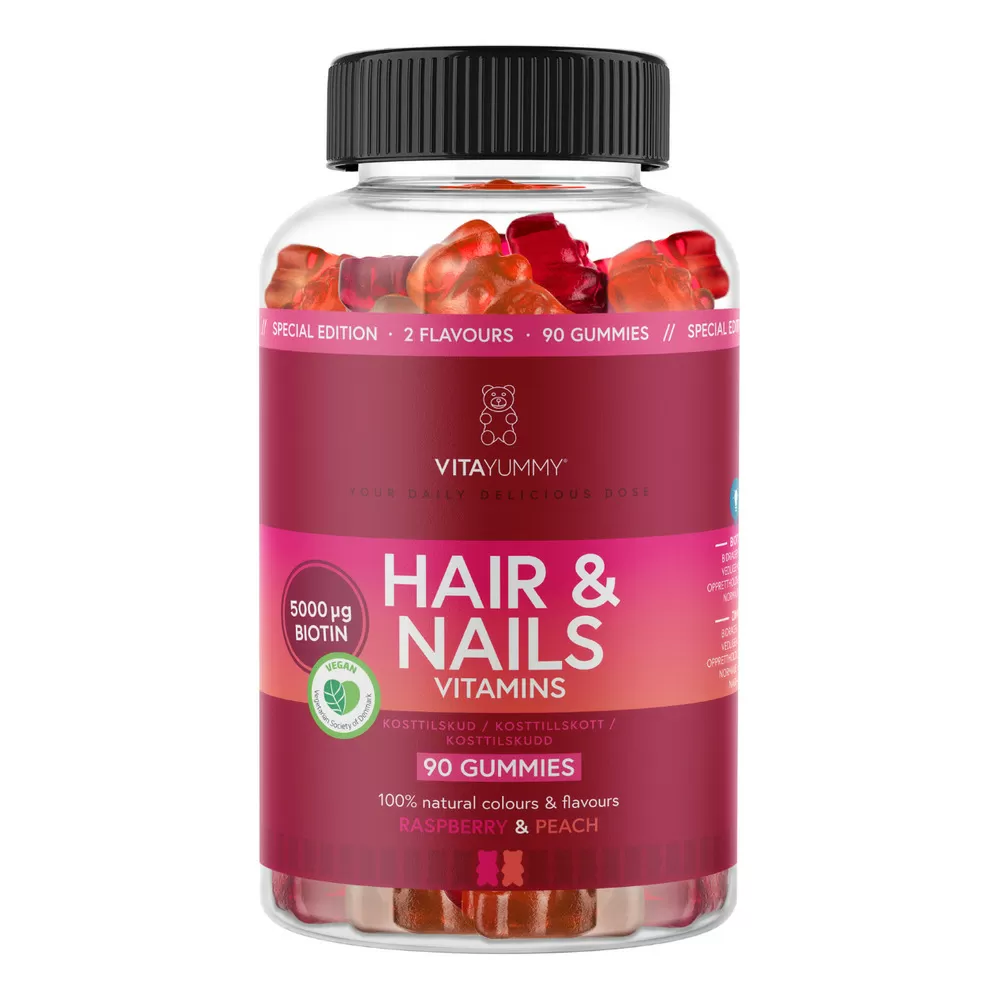 VitaYummy Hair & Nails Mixed - 90 stk.