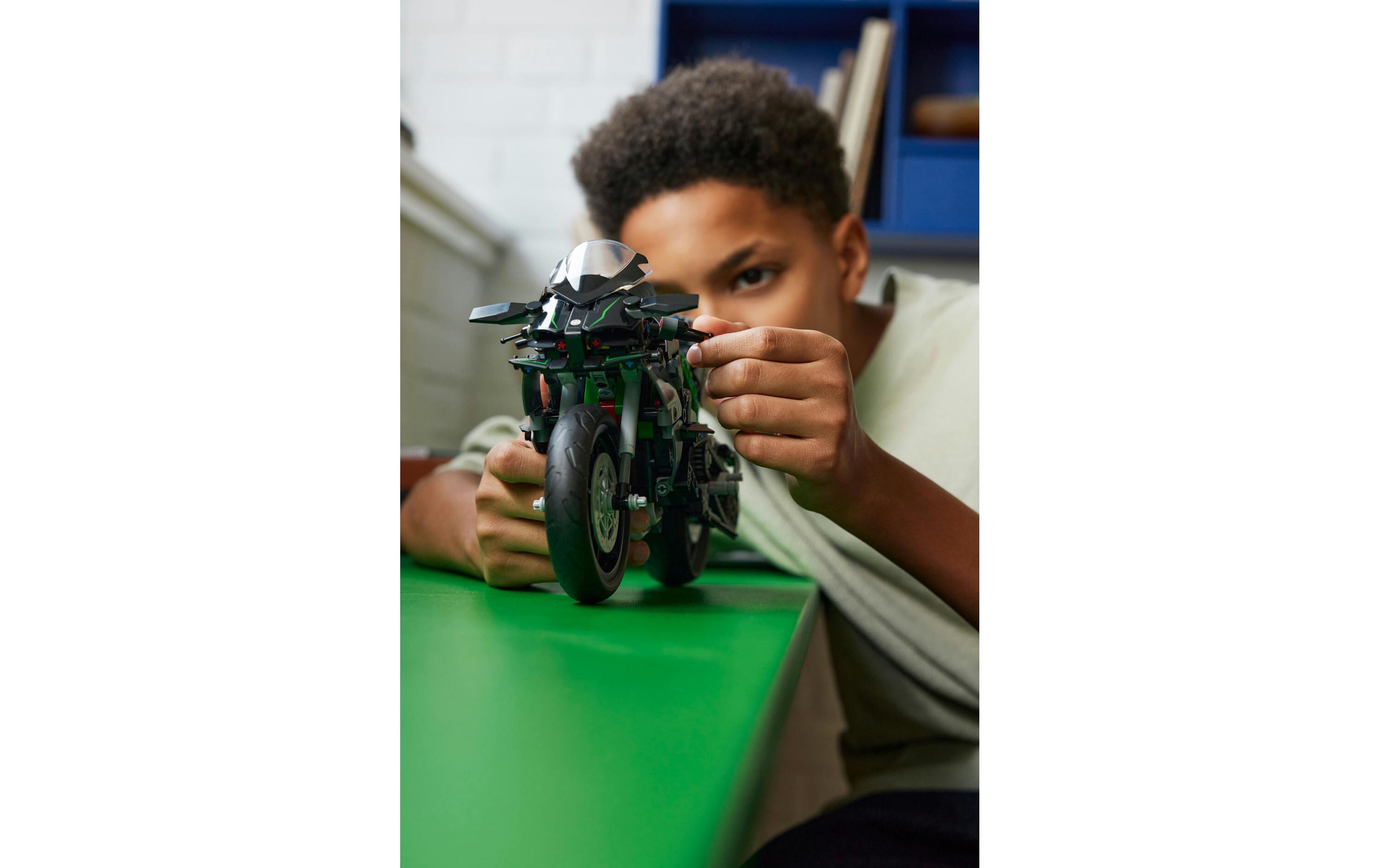 Technic Kawasaki Ninja H2R Motorrad 42170Kreatives Bauset im Massstab 1:8
