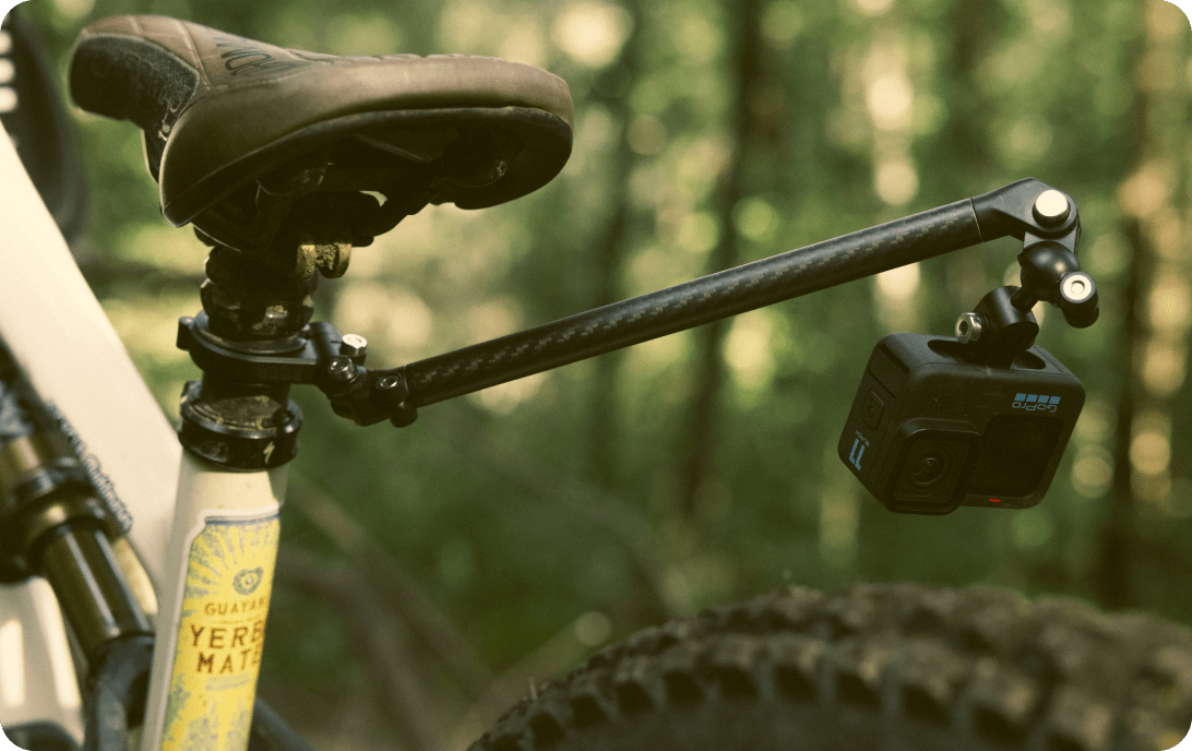 Boom + Lenkerhalterung(Set mit Kamera-Verlängerungsarm für Bikes + mehr)