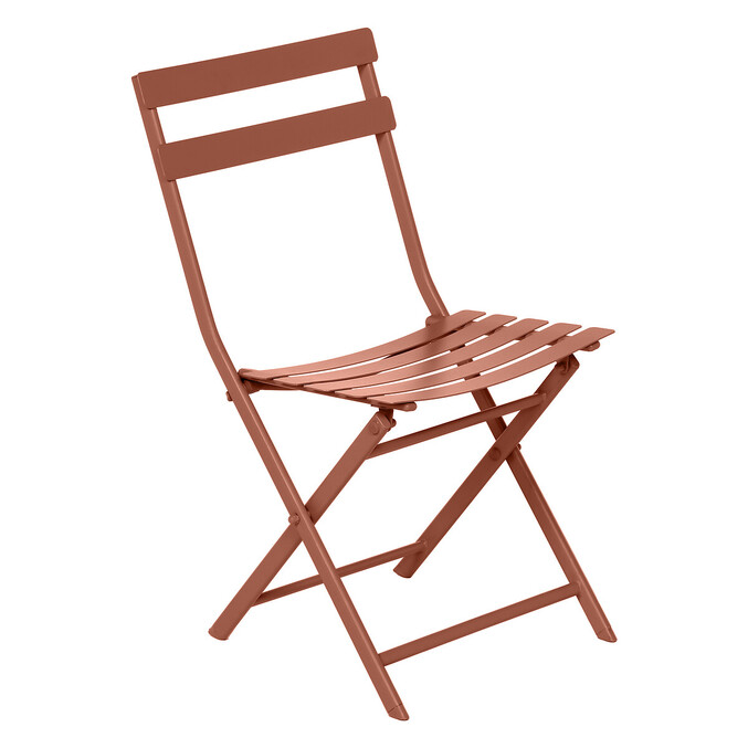 Ensemble table de jardin pliante rectangulaire + 4 chaises GREENSBORO Ambre