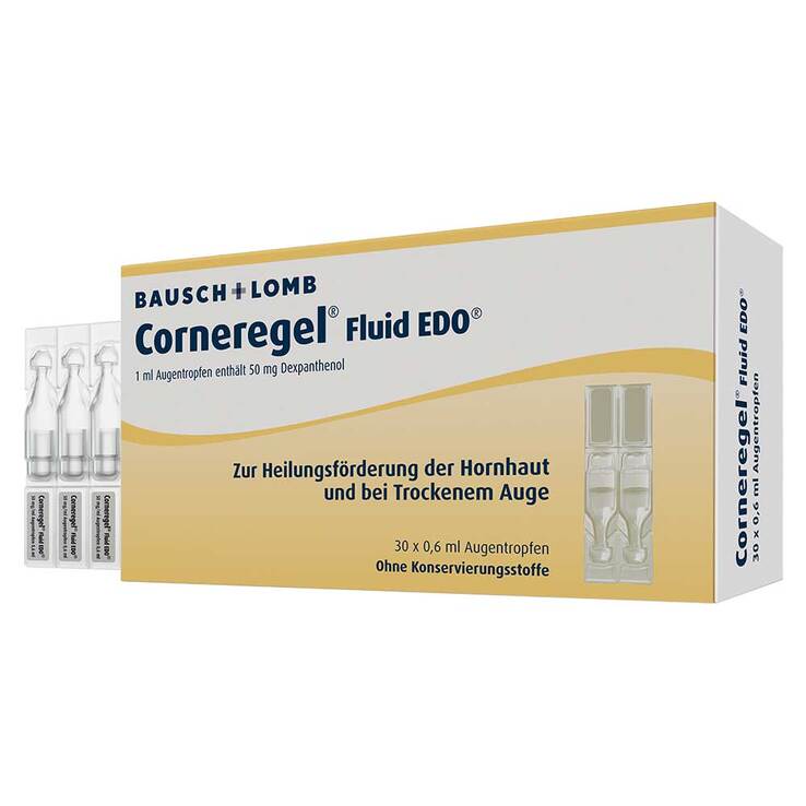 Corneregel® Fluid EDO® unterstützt die Wundheilung am Auge, 30X0.6 ml