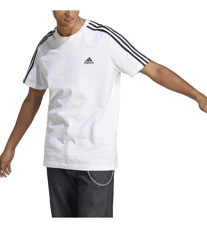 adidas Men Essentials Single Jersey 3-Stripes T-Shirt