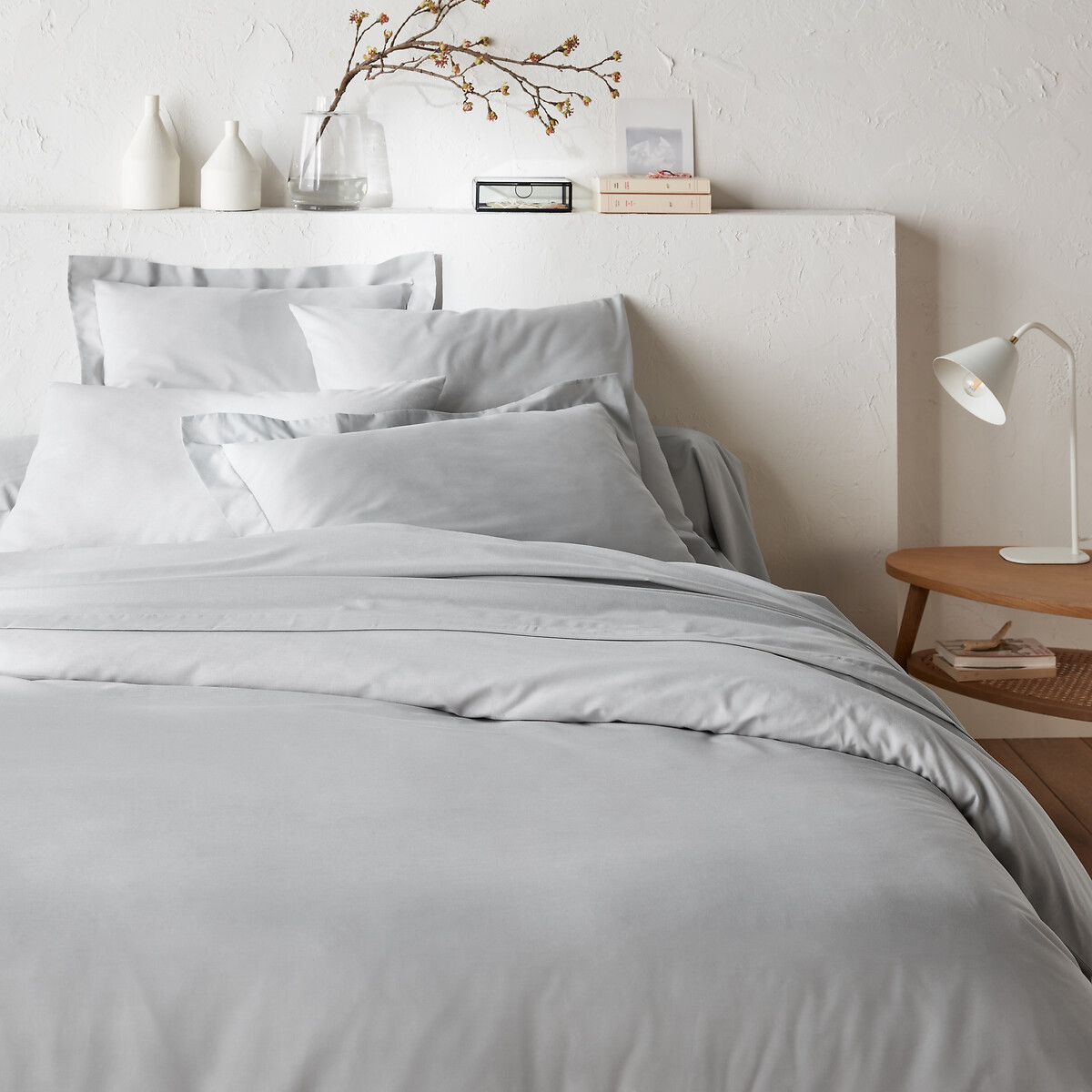 LA REDOUTE INTERIEURS<br>Effen plat laken em tergal, Cenário