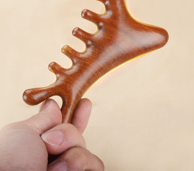 SIMBLER - Houten Hoofdhuid Massager