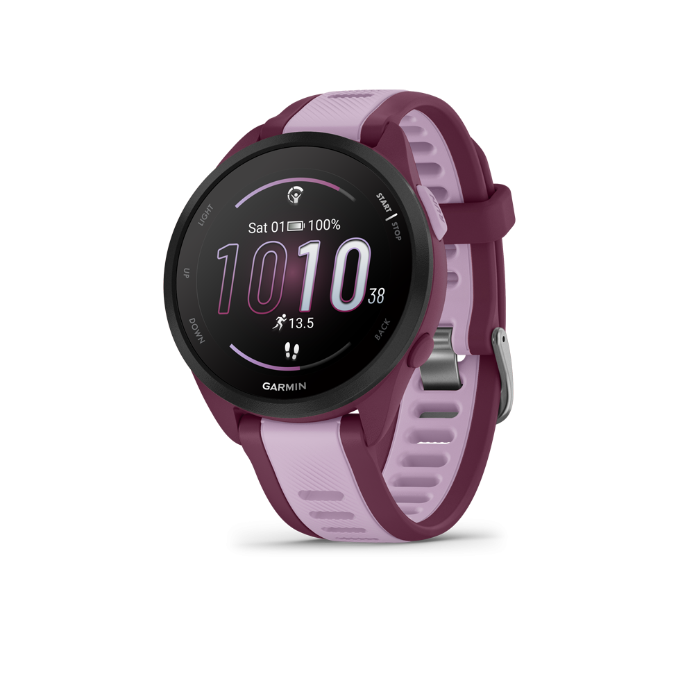 garmin forerunner 165 43 mm music gps pulsur 39 010 02863 33 berry