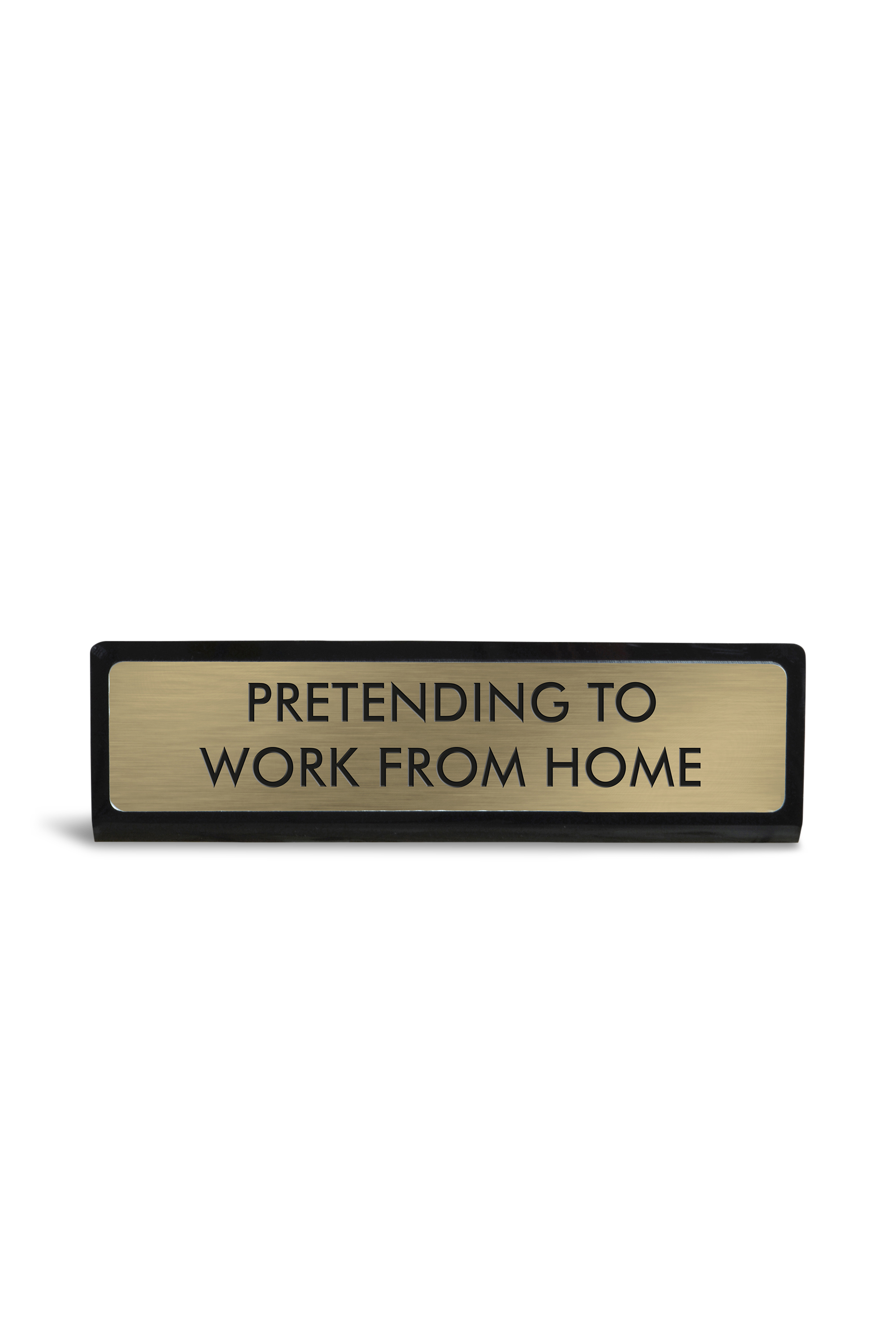 FLAMINGO CANDLES Plaque de bureau PRETENDING TO WORK FROM HOME Noir