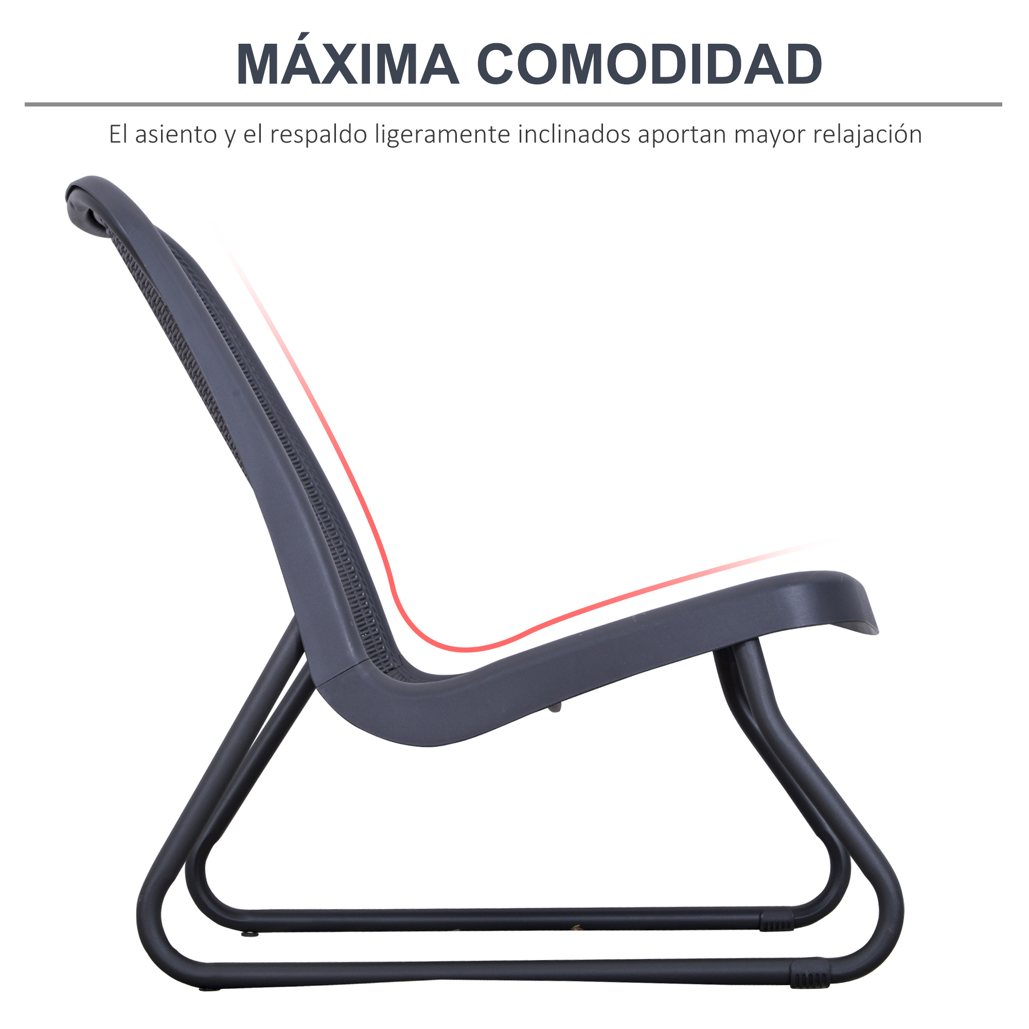 Conjunto de móveis de jardim Outsunny de 3 peças, composto por 2 cadeiras e uma mesa com tampo de vidro temperado com efeito mármore.