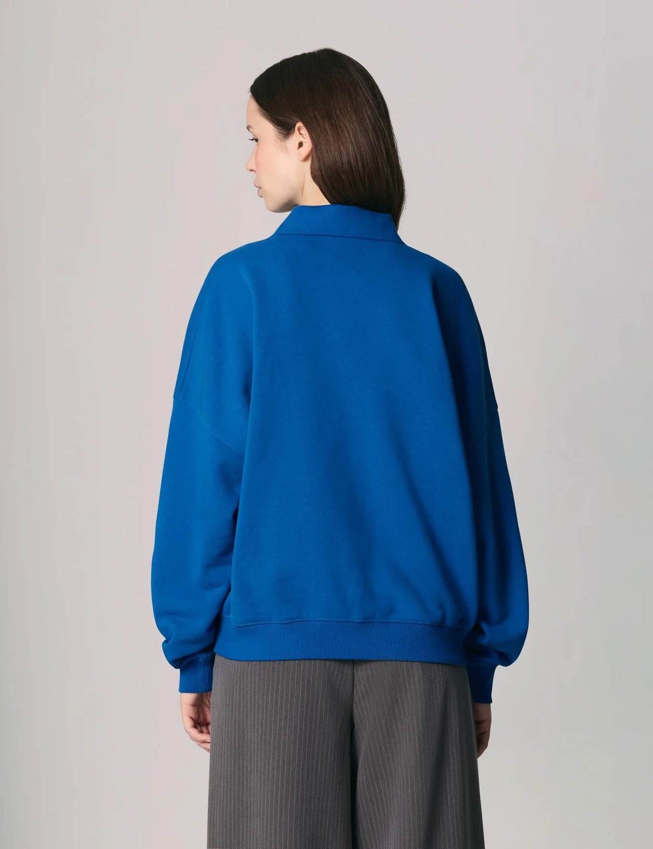Polo oversize bleu ocean