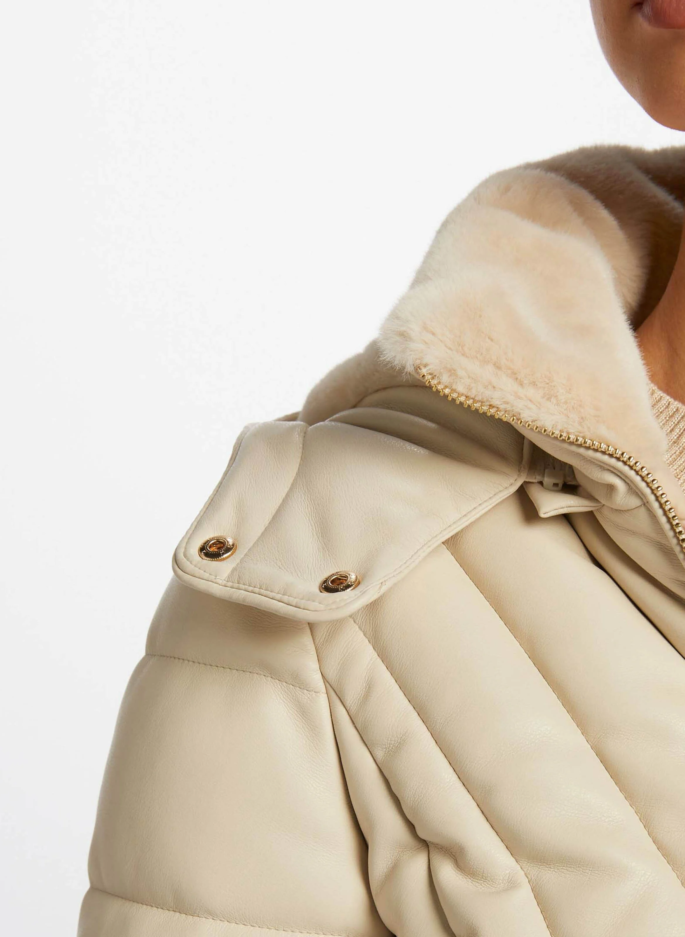 GUINEE - Doudoune à capuche cintrée | Beige