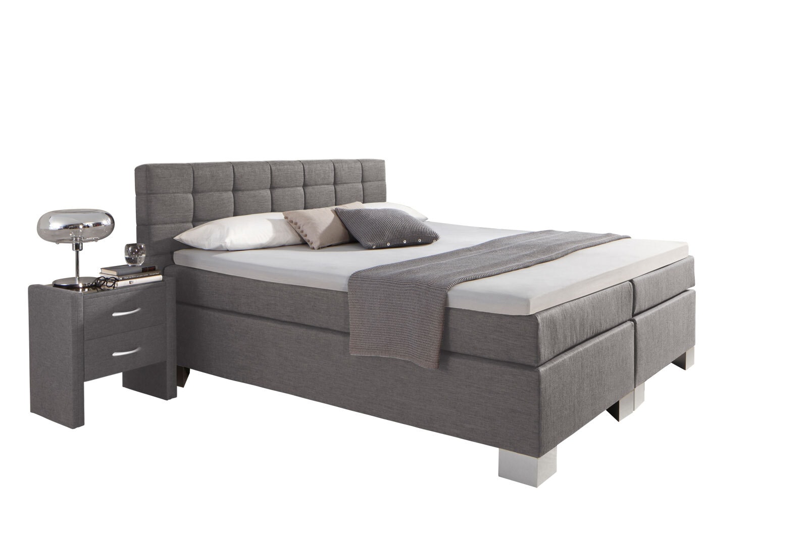Boxspringbett Holiday Anthrazit 180 x 200 cm