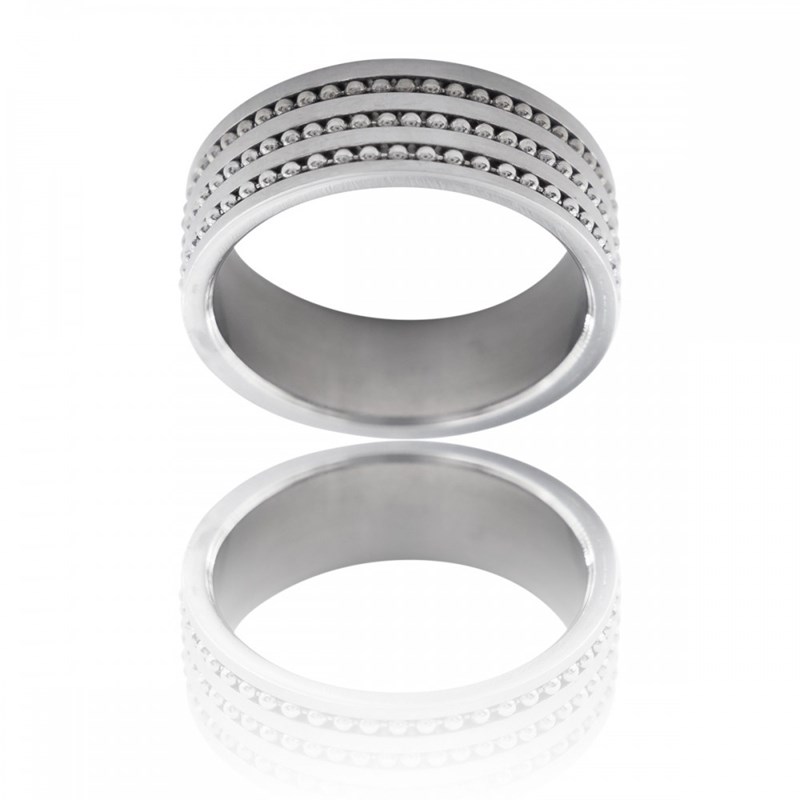 Sublime Bague Anneau pour Homme Acier