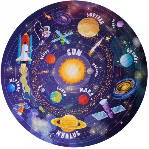 Apli kids vloerpuzzel zonnestelsel - 48st