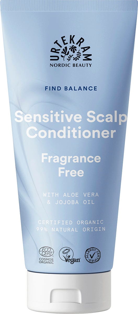 URTEKRAM  Fragrance Free Sensitive Scalp Conditioner, 180 ml