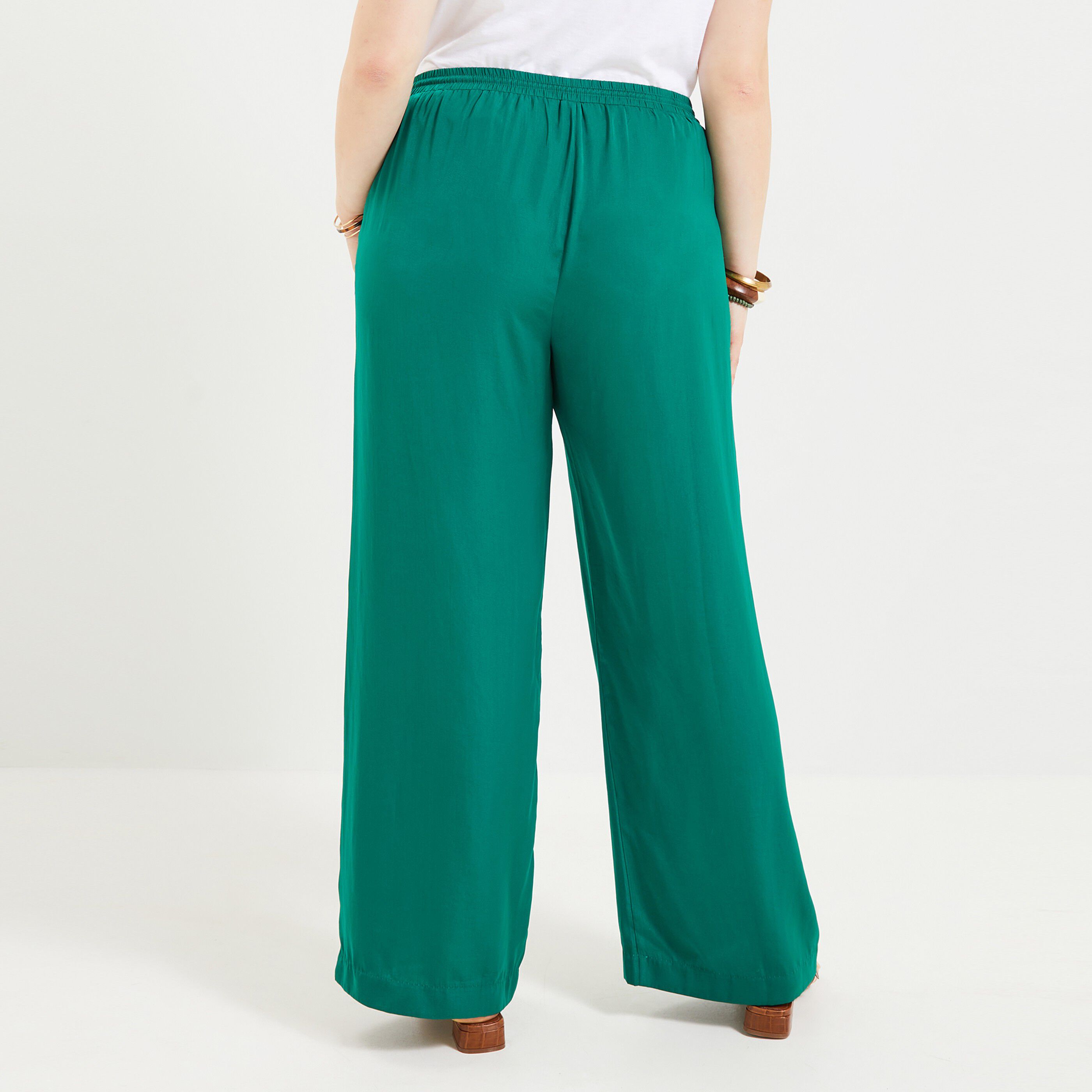 Pantalon fluide femme - VERT