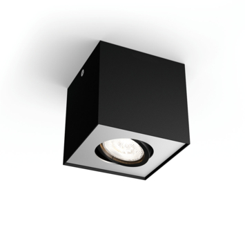 Philips opbouwspot MyLiving Box LED Zwart 4.5W