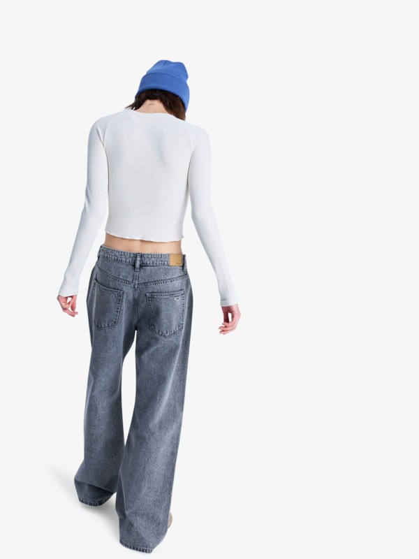 Laidback Low Lava Jeans à coupe ample Noir Femme