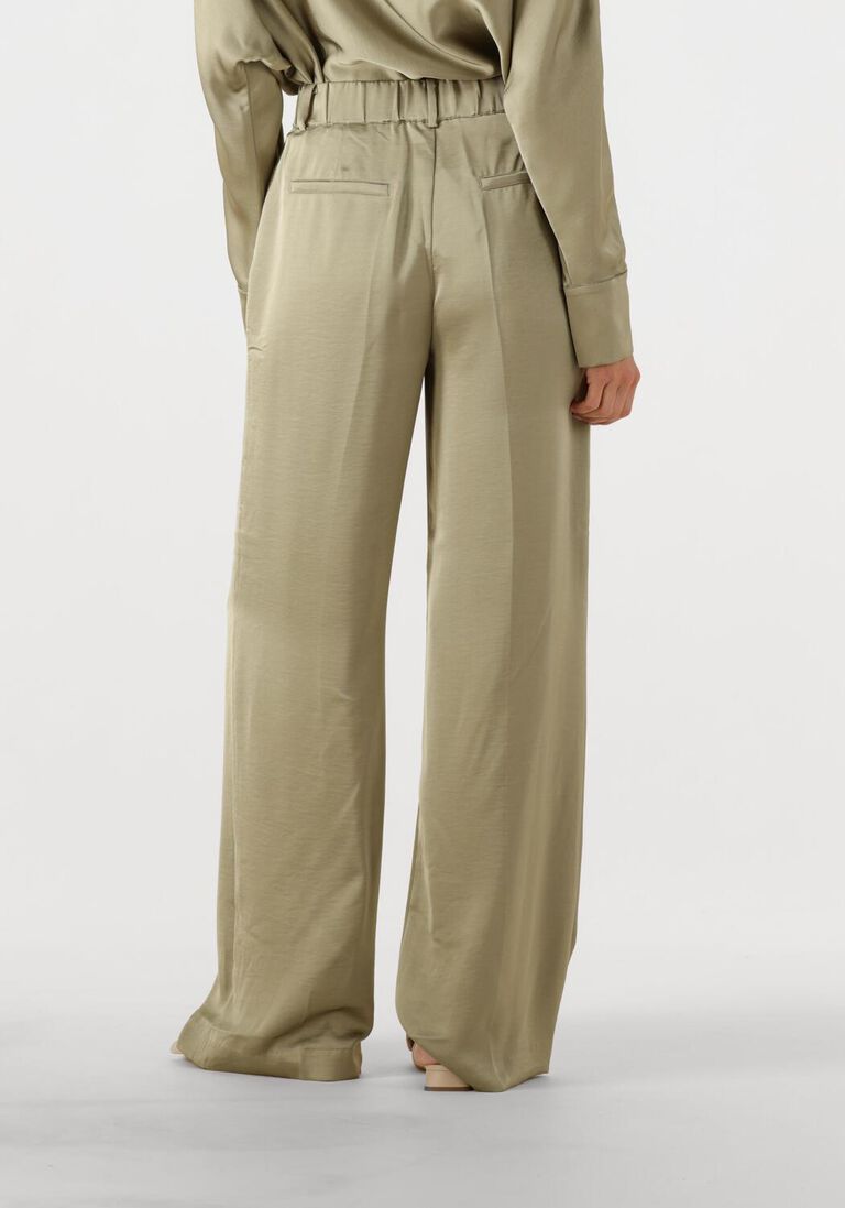khaki dante6 broeken jules satin smart pants
