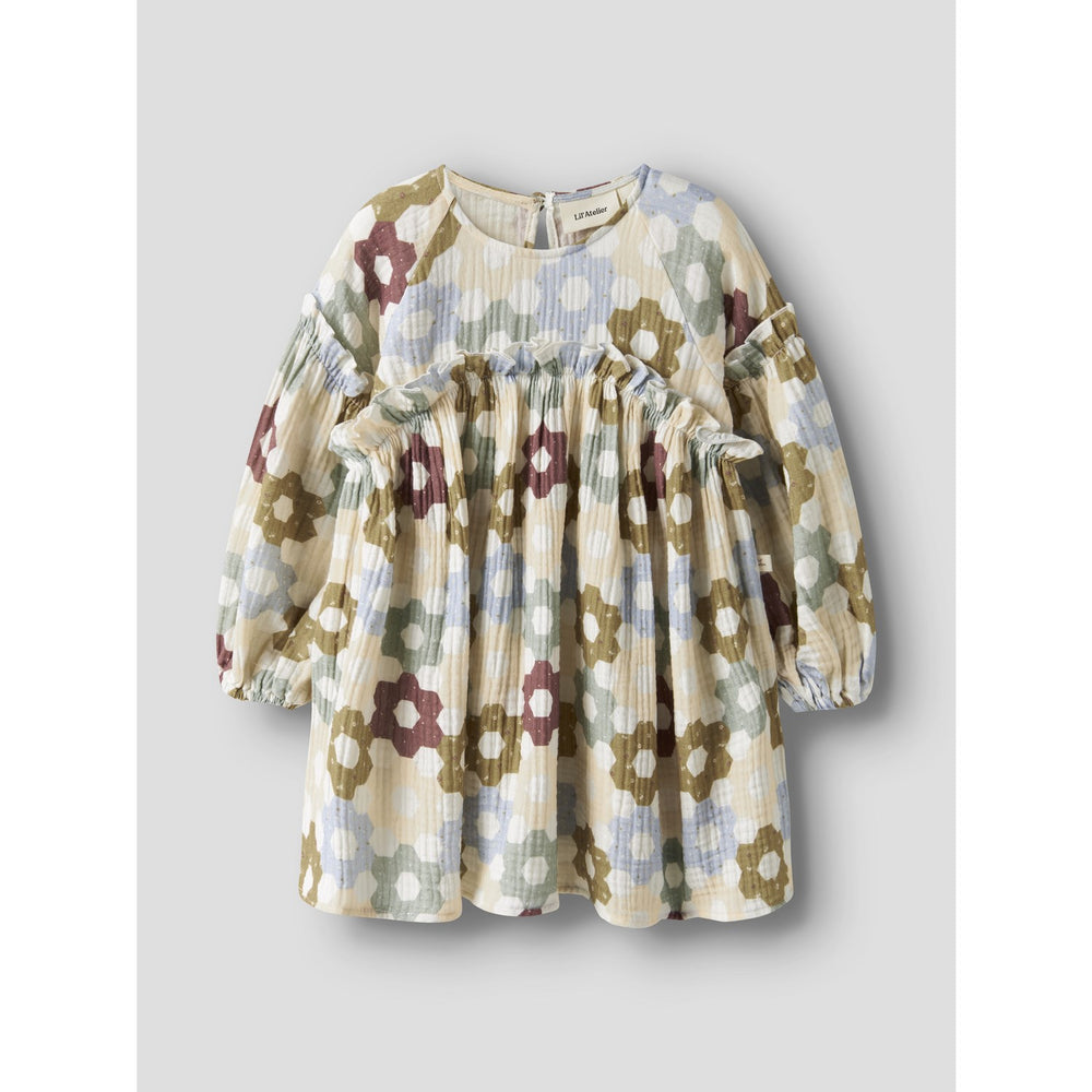 Køb Lil'Atelier Coconut Milk Nmftalia Ls Loose Kjole Lil