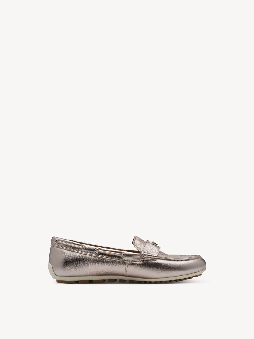 Leren Mocassin - metallic