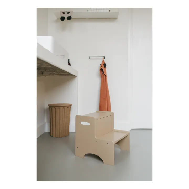 Nofred Marche-pied en bois | Beige