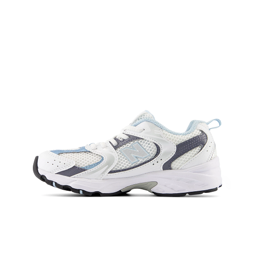 New Balance 530 Little Kids' Sneakers, White/Dark Arctic Grey, 32