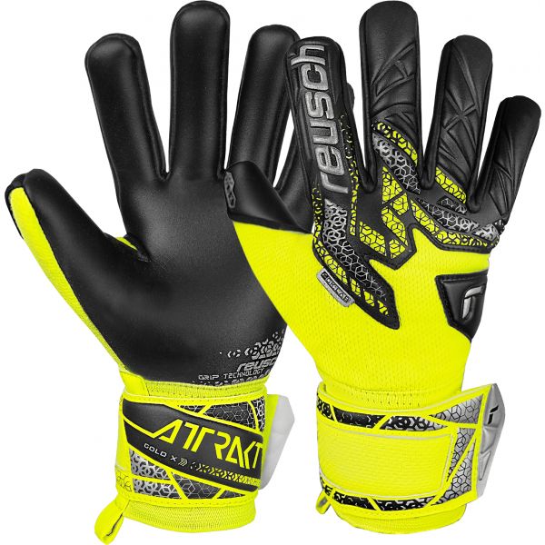 Reusch Luvas de Guarda-redes Attrakt Gold X Nc Goalkeeper Gloves Junior 5572955-2025 6 Preto