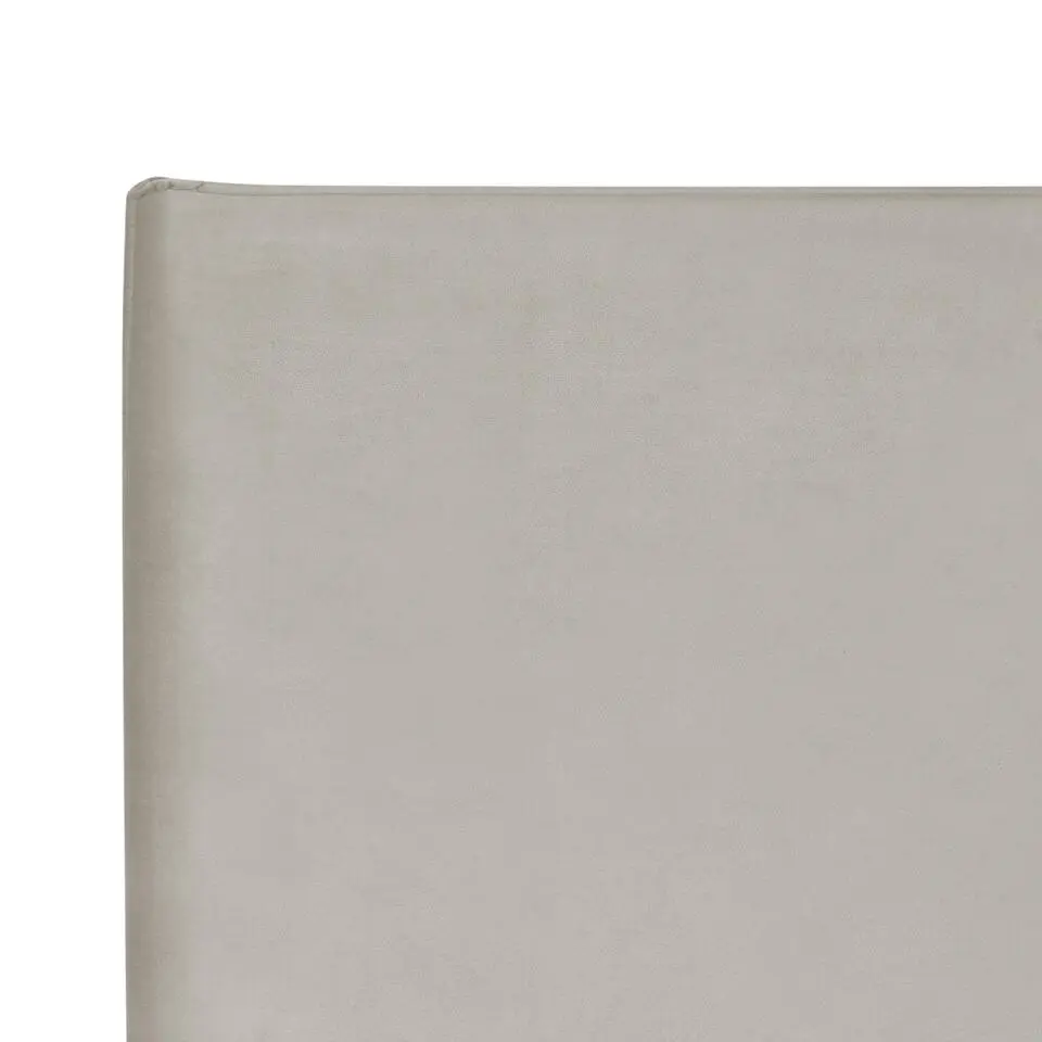 LAVAUR - Tweeperoonsbed - Taupe - 160 x 200 cm - Fluweel