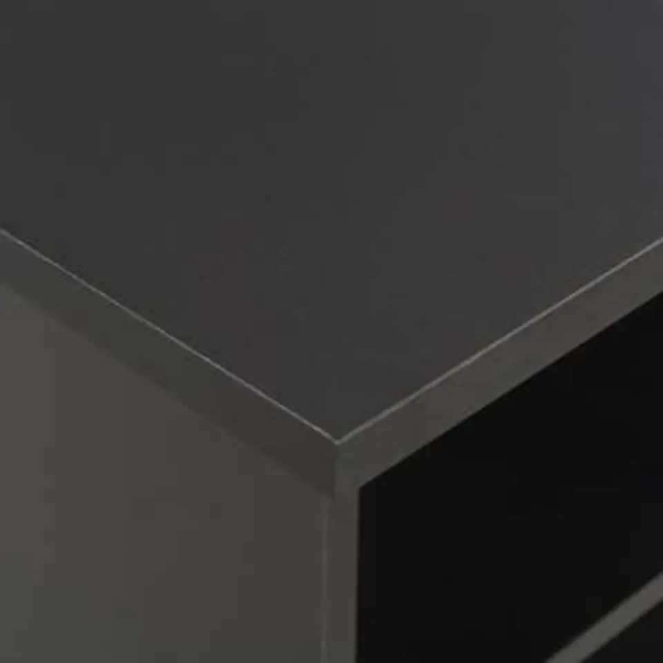 vidaXL - Bartafel - Zwart - Bewerkt hout